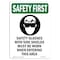 Signmission OSHA Sign, Glasses W/ W/ Symbol, 24in X 18in Aluminum, 18" W, 24" H, Portrait, OS-SF-A-1824-V-11332 OS-SF-A-1824-V-11332 - alternate 1
